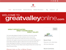 Tablet Screenshot of greatvalleyonline.com